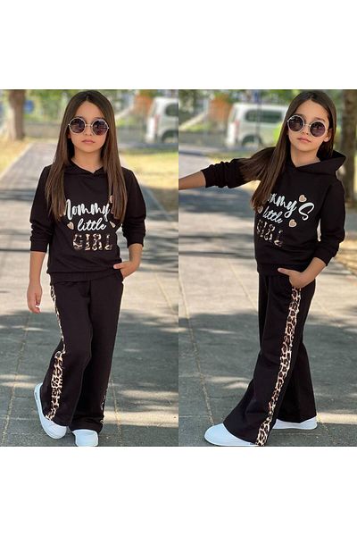 KGN GİYİM Girls' Seasonal Shorts-Free Bottom and Top Tracksuit Set
