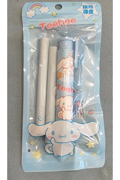 ada çanta kırtasiye Guma de șters cu role automată cu apăsare cu figurină Cinnamoroll (cu 2 gumă de șters de rezervă) AD58216