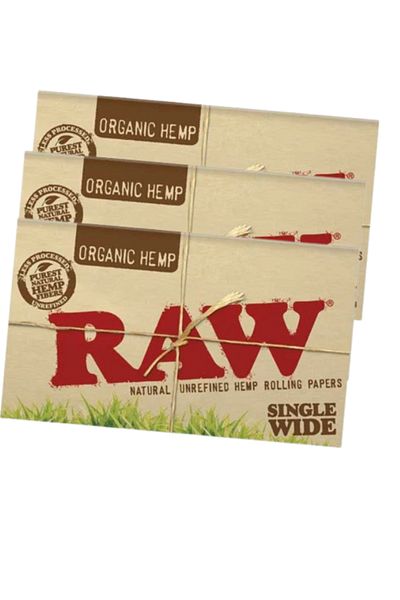 X TORBO Organic Hemp Single Wide paper ( 3 pack )