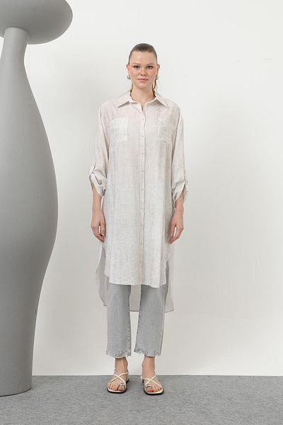 Loreen by Puane Puane Front Pocket Detail Back Robali Long Tunic 10639