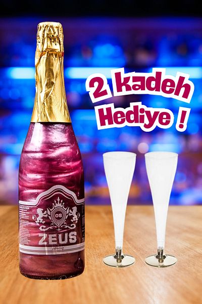 OS ZEUS Bride to Be Drink - Glittery Non-Alcoholic Champagne*