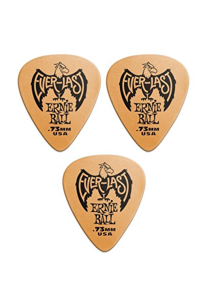 Ernie Ball P09190-3 Gitar Penası 3 Adet Everlast 0.73 mm Turuncu