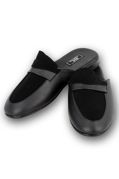GC Ανδρικές παντόφλες γαμπρού με παράδοση G&C Şile Sole Nubuck Bow