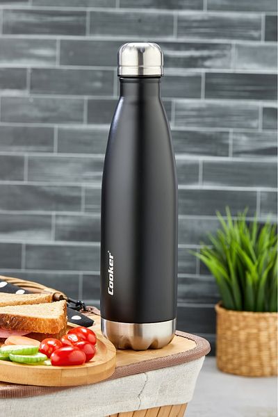 Cooker 500 ml Stainless Steel Double Layer Thermos (Tea Coffee Picnic Camping Outdoor Office Hotel Cafe School)