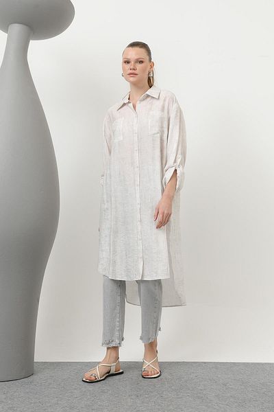 Loreen by Puane Puane Front Pocket Detail Back Robali Long Tunic 10639