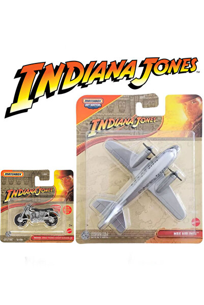 HOT WHEELS Matchbox 2 Araç Set - Sky Busters MBX Airliner & İndiana Jones The...