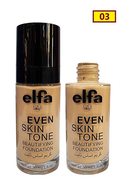 ELFA Long-lasting foundation that evens out skin tone, gives the skin a dreamy and radiant touch, 30 ml, Separator 03