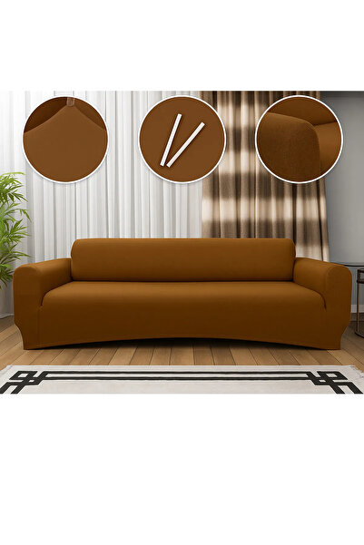 Haton Home Lastikli Üçlü Koltuk Örtüsü