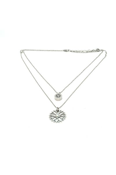 tzachebot Aromatherapy necklace Nelumbo collection, silver, Tzachebot ®, with two pendants, adjustable length