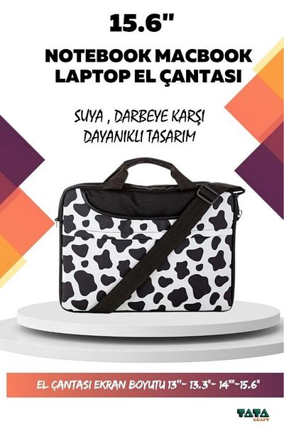 TATA CRAFT Водоустойчива чанта за лаптоп Macbook, съвместима с 13"- 13.3"- 14"- 15.6"