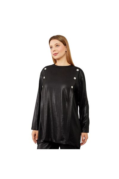 Levidor Button Detailed Crew Neck Double Suit