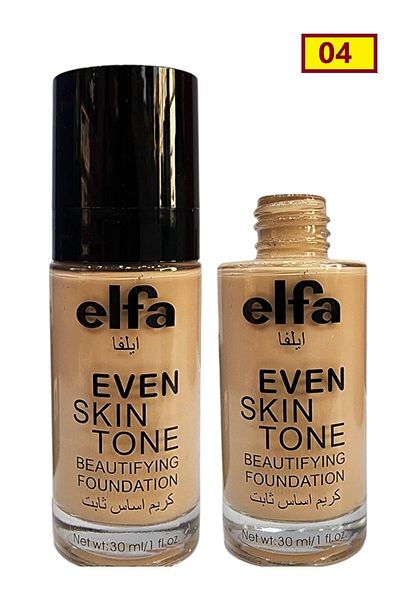 ELFA Long-lasting foundation that evens out skin tone, gives the skin a flawless, radiant finish. 30 ml, Separator 04