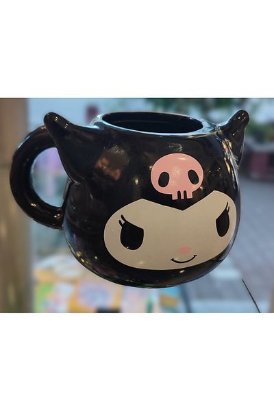 ada çanta kırtasiye Kuromi Large Size Mug Cup Porcelain Black Ad72226