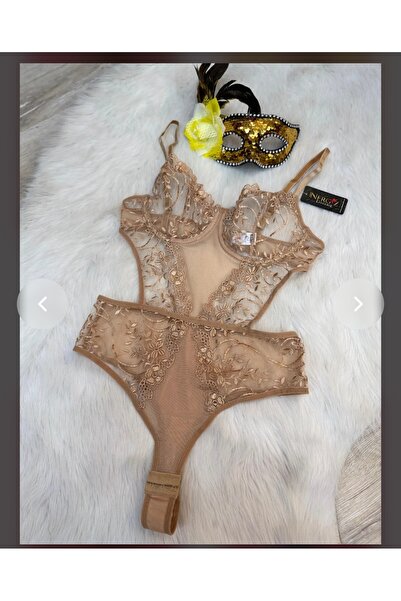 tellevolle bodysuit altan baglamalı dantelli iç giyim