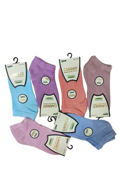 RBS SOCKS جوارب قصيرة بدون خياطة من الخيزران ليكرا للسيدات، 12 قطعة