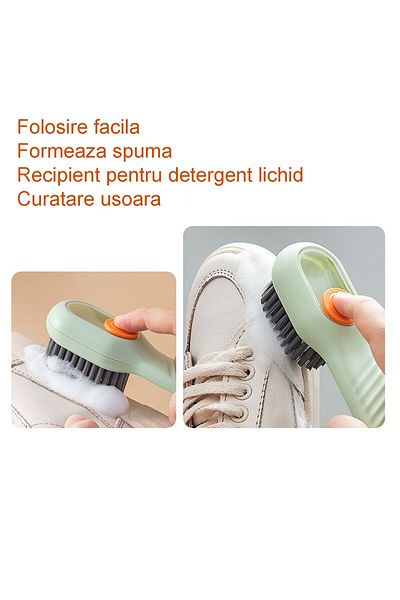 tzachebot Multifunctional cleaning brush with dispenser, Tzachebot ®, length 17 cm, green