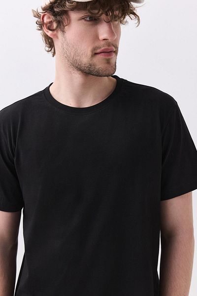 Trendiz Ανδρικό μπλουζάκι 100% βαμβακερό Basic 5 Pack Black White Grimelange Navy Khaki 2091