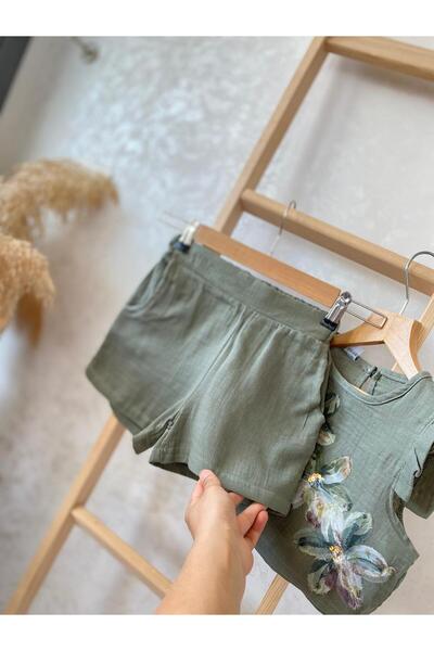 mandalinsbaby Girl's Shorts Muslin Set