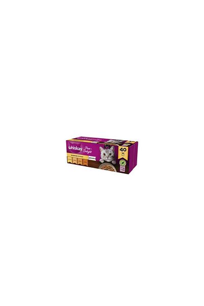 Whiskas , Wet cat food, chicken, duck, turkey, poultry in aspic, Mix 40x85g
