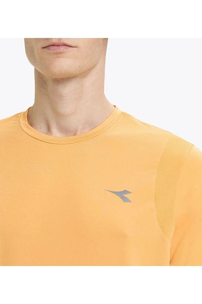 Diadora Ανδρικό κίτρινο μπλουζάκι Tech Run Crew Co - 102.180282-40076