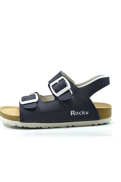 Onlo Ayakkabı Onlo Shoes Rocky.119 Navy Blue Velcro Anatomical Baby Boy Sandals