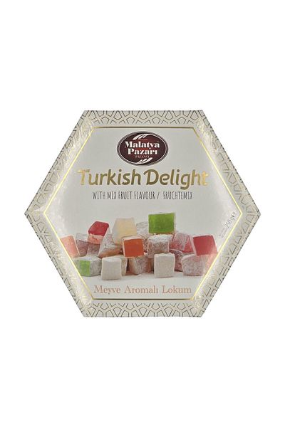 Malatya Pazarı Traditional Turkish Delight – Vegan, Made in Türkiye, 250g - Mixed Flavors