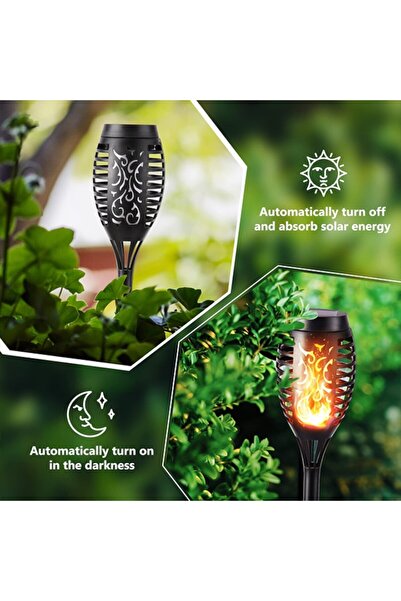 OEM Set de 6 lumini solare, efect de flacara care palpaie, baterie NiMH, IP65, 600mAh