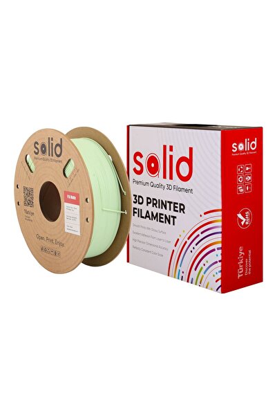 Solid Filament Solid PLA Matte Yeşil Filament 1.75mm - 1Kg