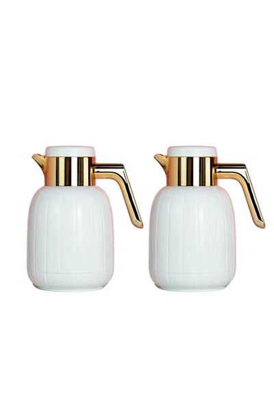 DVINA 2-piece thermos set for tea and coffee, 1 liter + 1 liter, multiple colors