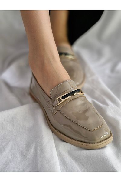 aayak&kabımofficial Women's Loafer Shoes with Stylish Metal Buckle – for Casual and Office Combinations
