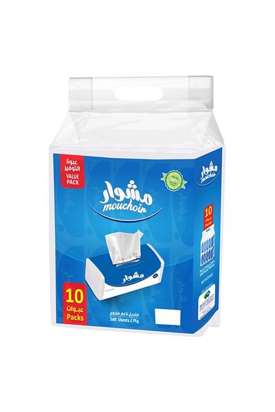 MOUCHOIR FACIAL TISSUE REFILL 10X160PCS