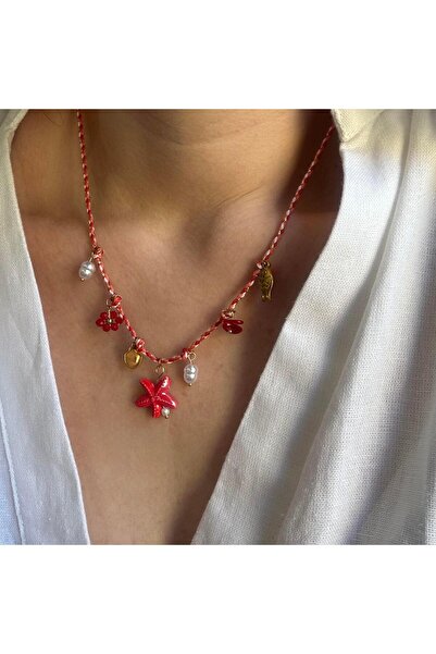 Venus Design Çelik Murano Charm Kolye