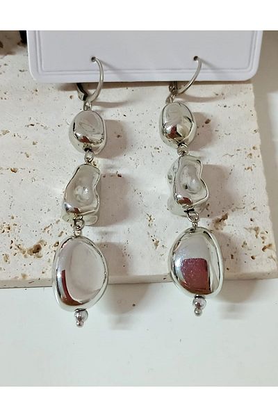mos&more Silver Dangle Women's Earrings