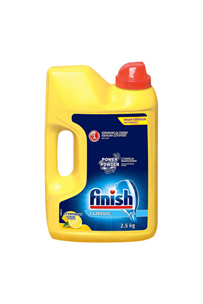 Finish مسحوق غسيل الأطباق الأوتوماتيكي برائحة الليمون 2.5 كجم