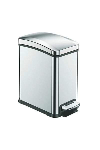 EKO Rejoice 8L Step Trash Bin – Slim Matte Stainless Steel, Soft-Close Lid, Fingerprint-Resistant