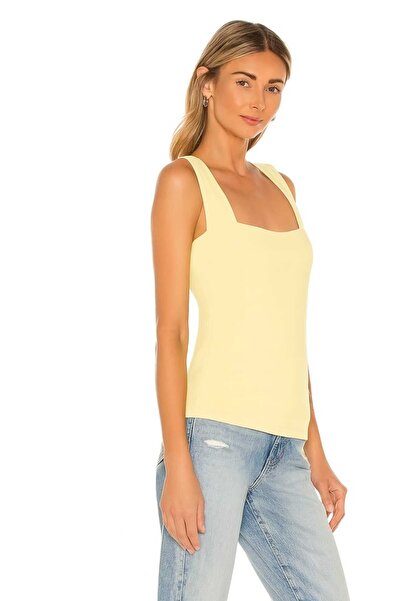 By Kul Design Bluză roșie din jerseu cu bretele groase pentru femei