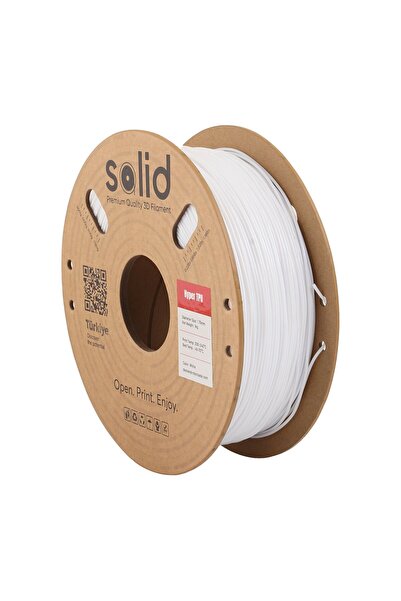 Solid Filament Solid PLA Hyper TPU Flex Beyaz Filament 1.75mm - 1Kg