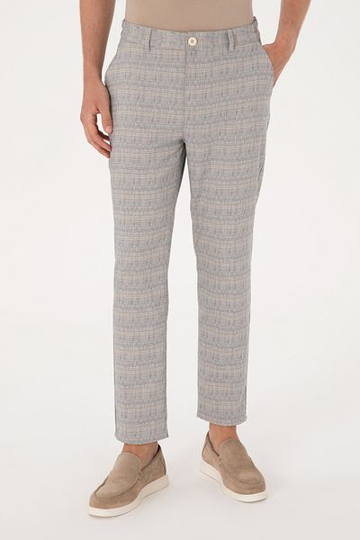 U.S. Polo Assn. Men's Blue Canvas Trousers 50300438-Vr036