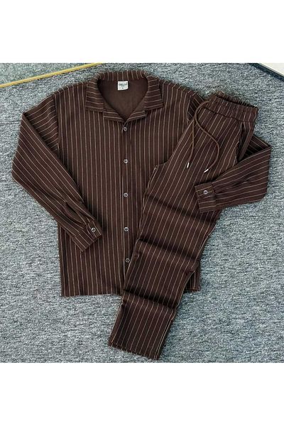 DWN WEAR Crepe Seasonal Lycra Unisex Women Men Long Sleeve Shirt Tracksuit Set