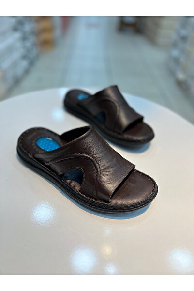 Alphus شبشب يومي من الجلد الطبيعي للرجال من Hco