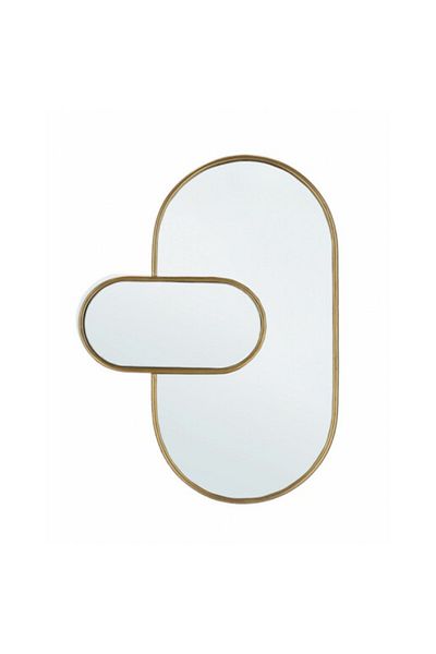 Bizzotto Oglinda perete metal auriu Namita 41x3x56 cm