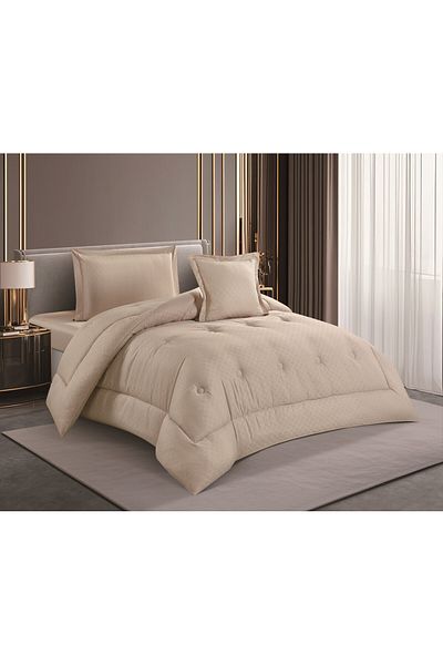 HOURS Horse Comforter Set, Single and a Half, 160 cm, Queen Size, 4 Pieces, Plain