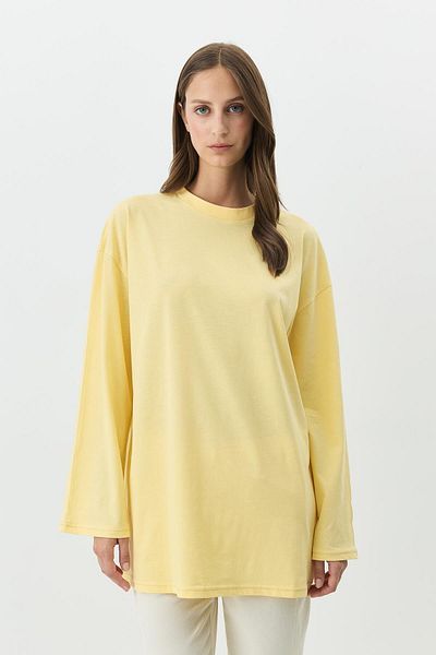 C&City Μπλουζάκι με μεγάλο μανίκι Oversize 2 Pack 964 Yellow/Dried Rose