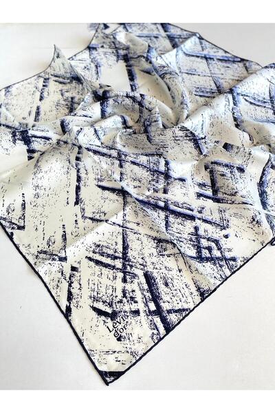 Levidor Eșarfă din mătase pură Tivil 49362 crem cu model mixt