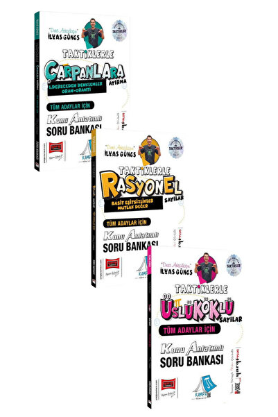 Yargı Yayınları Tüm Adaylar İçin Taktiklerle Çarpanlara Ayırma+Rasyonel Sayıl...