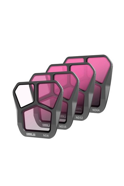 Startrc Professional set of 4 filters, STARTRC, compatible with DJI Mavic 3 Pro, ND8, ND16, ND32, ND64, aluminum frame