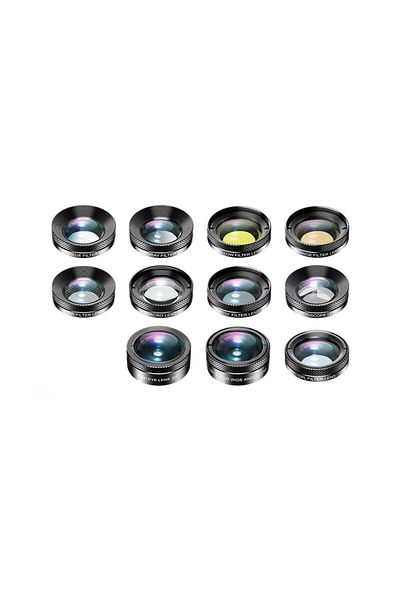 APEXEL Set of 11 professional lenses from Apexel for iPhone, Samsung, Huawei, Oppo