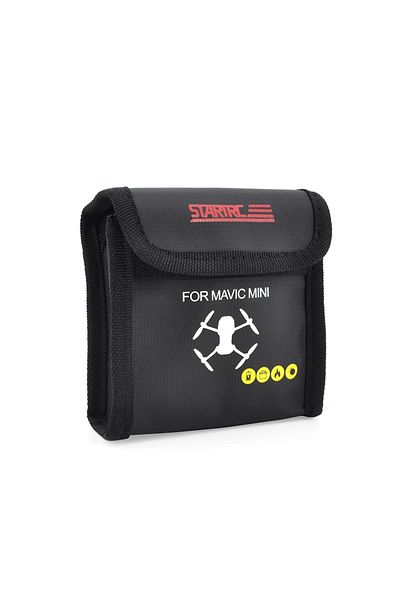 Startrc Fireproof Bag for Carrying 2 Drone Batteries Dji Mini 3 Pro, Dji Mini 2/1, Fire Resistance