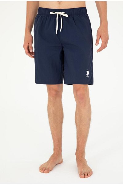 U.S. Polo Assn. Ανδρικό μπλε ναυτικό σορτς με τσέπη