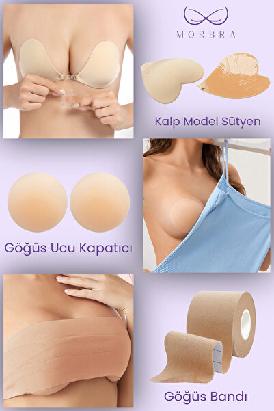 Morbra Sticky İnvisible Underwear Solutions 3'lü Set | Yapışkanlı Kopçalı Kal...
